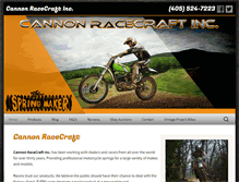 Tablet Screenshot of cannonracecraft.com